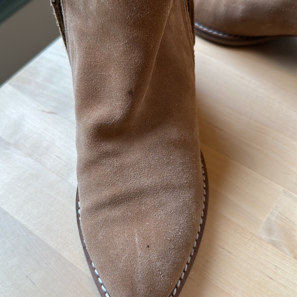 Dolce Vita Tan Suede Leather Booties - Picture 11 of 12